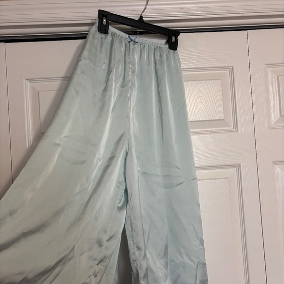 TWO PAIRS - Intimately Free FREE PEOPLE Wide Leg Cropped Satin Pajama Pants - Picture 8 of 10